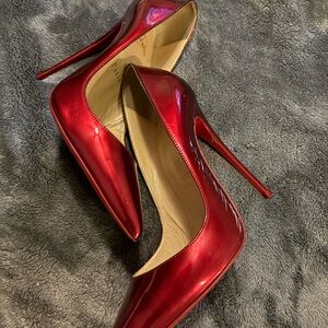 Christian Louboutin Shiny Red Heels